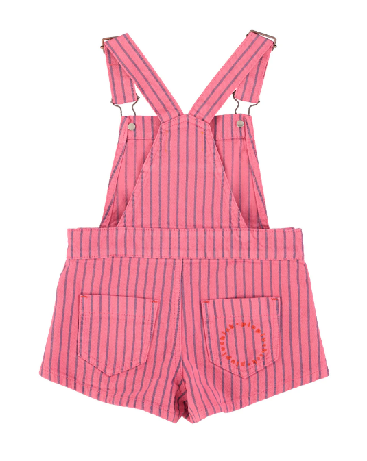 Piupiuchick | Tuinbroek indigo stripes pink