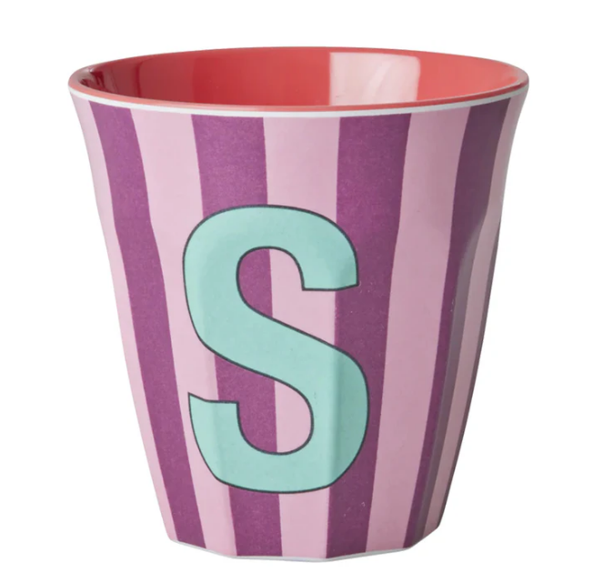Rice | Mok melamine S meerkleurig stripes