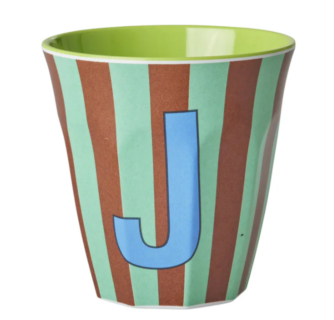 Rice | Mok melamine J mint stripes