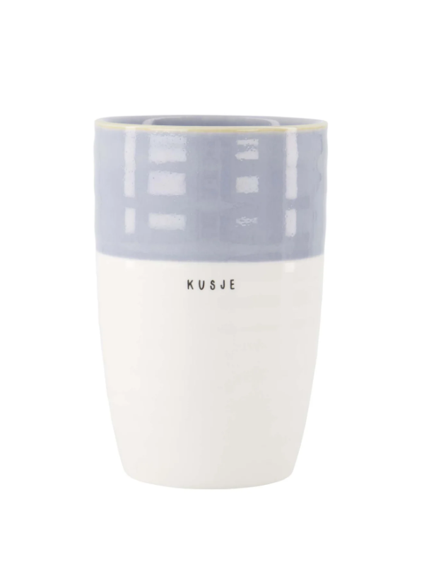 Zusss | Mok l kusje blauw wit