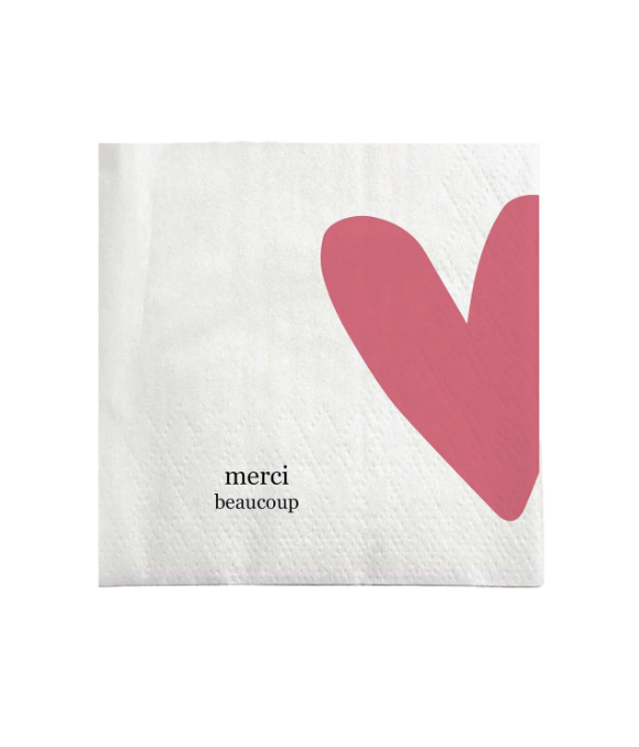 Zusss | Servetten vierkant merci beaucoup hart