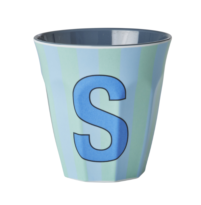 Rice | Mok melamine S blauw stripes