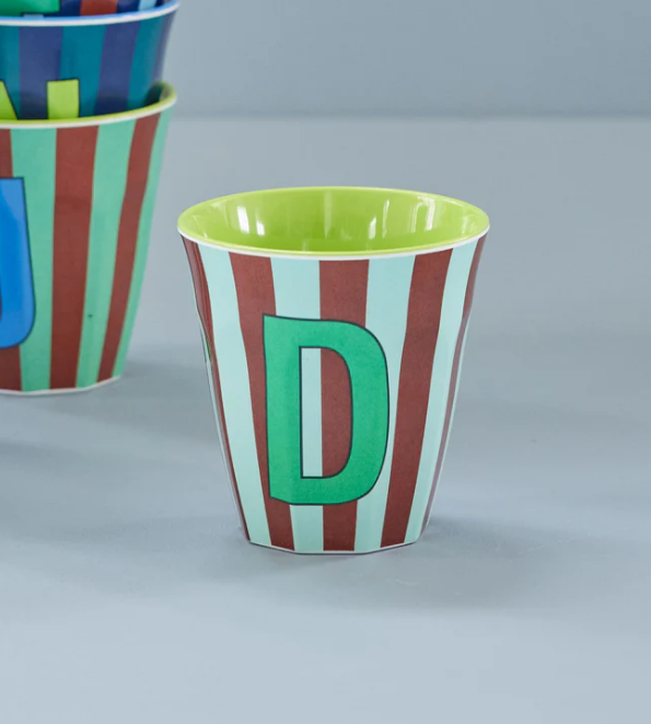 Rice | Mok melamine D meerkleurig stripes