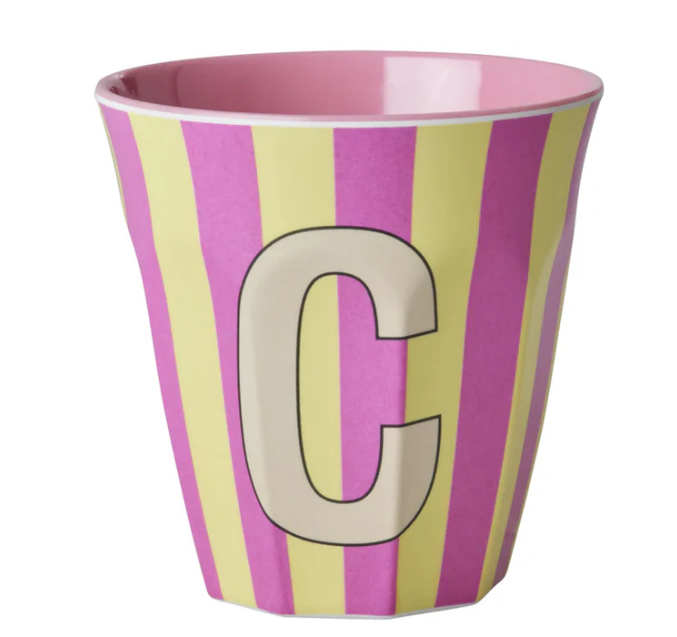 Rice | Mok melamine C meerkleurig stripes