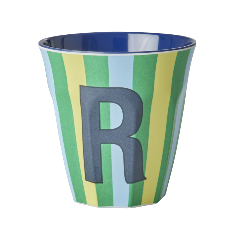 Rice | Mok melamine R meerkleurig stripes