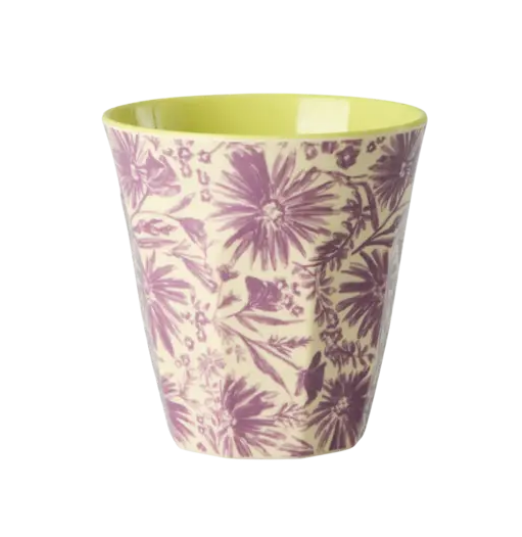 Rice | Mok melamine paars Flower Press Print