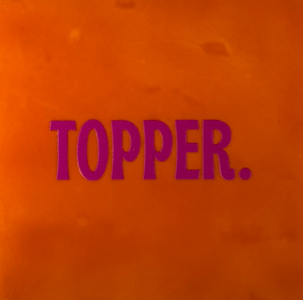 Yett | Tegeltje topper oranje/roze