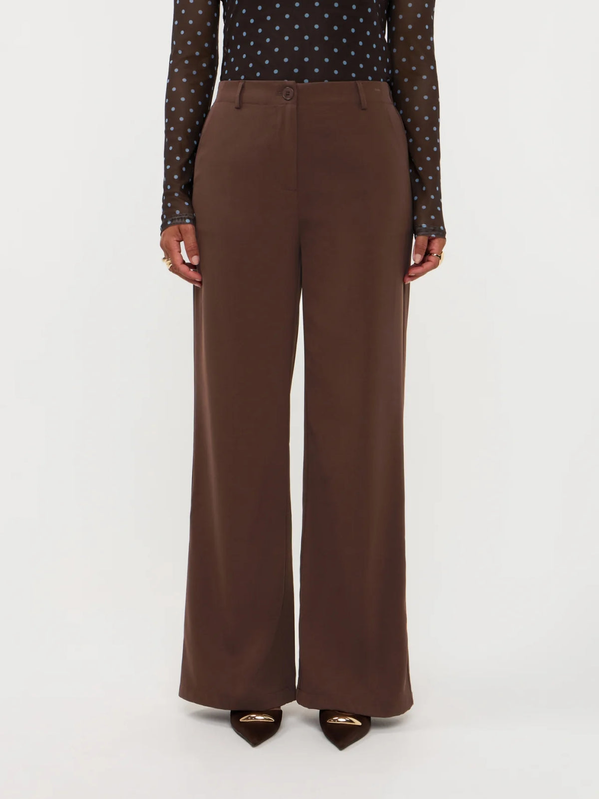 Ydence | Pants Solange Dark brown