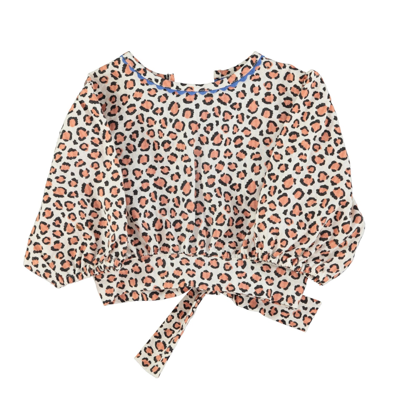Piupiuchick | Cropped blouse ecru panter