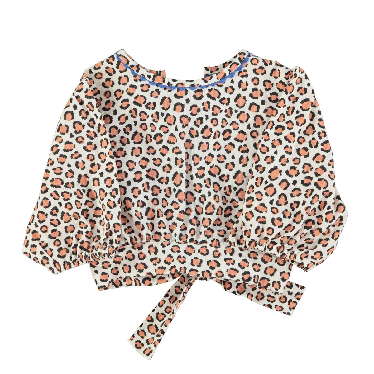 Piupiuchick | Cropped blouse ecru panter