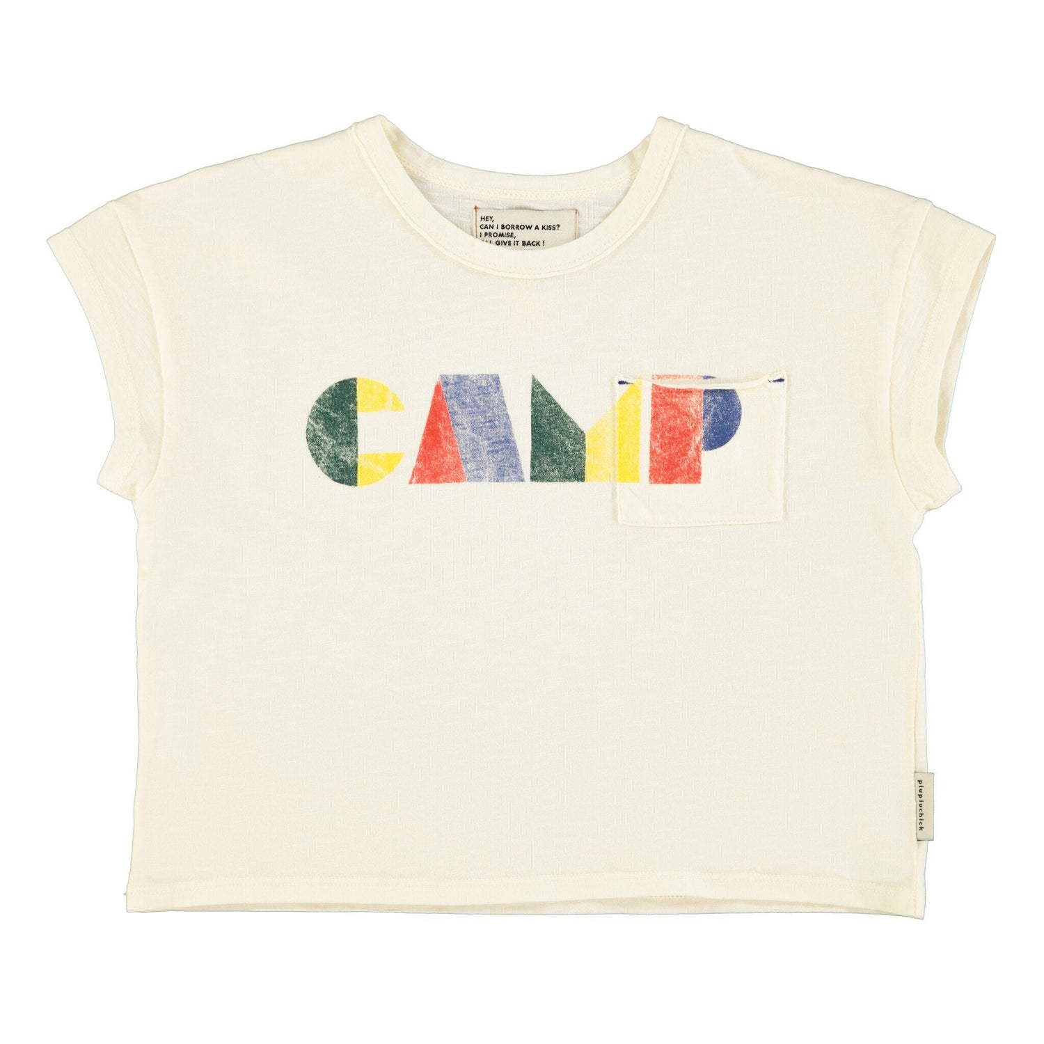 Piupiuchick | T'shirt ecru multicolor camp