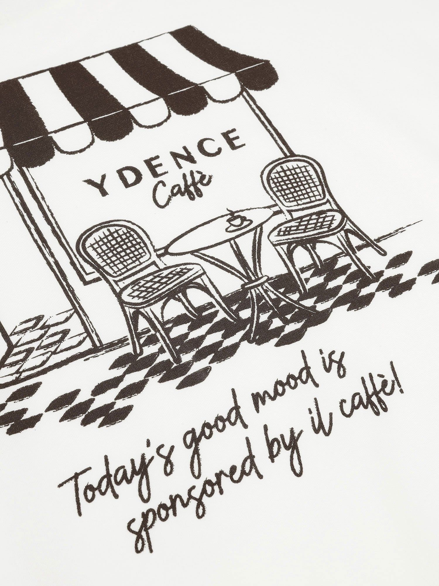 Ydence | T-shirt Ydence café off-white