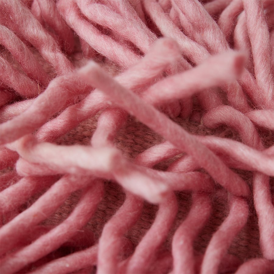 HK Living | Kussen rugged wool pink 60x40cm