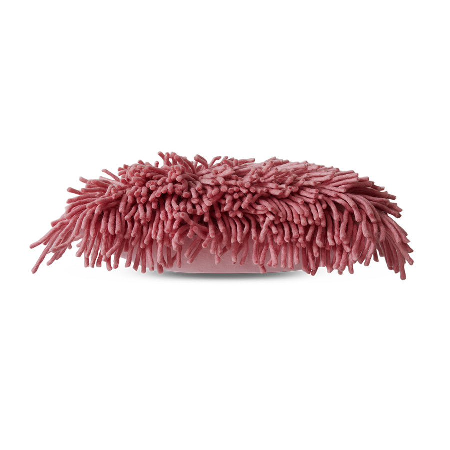 HK Living | Kussen rugged wool pink 60x40cm