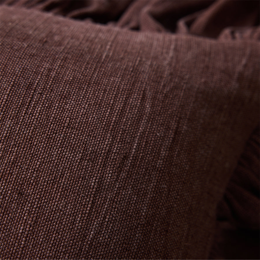 HK Living | Kussen ruffle chestnut 50cm