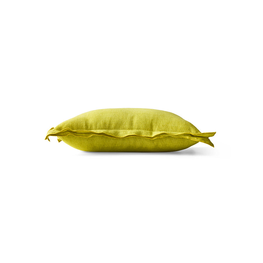 HK Living | Kussen linen lemongrass 50x30cm