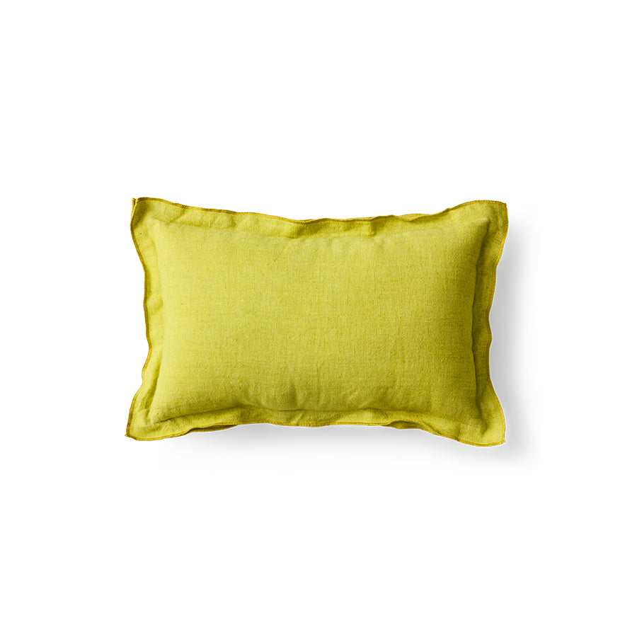 HK Living | Kussen linen lemongrass 50x30cm