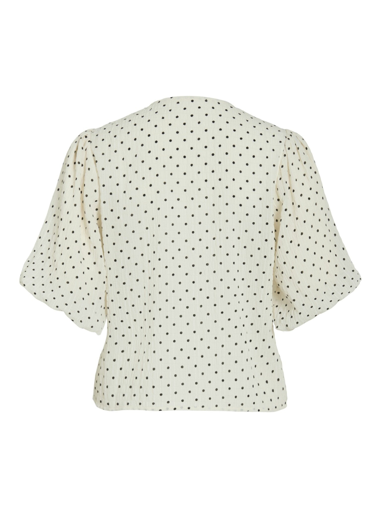 Vila | Top Ea cloud dancer black dots
