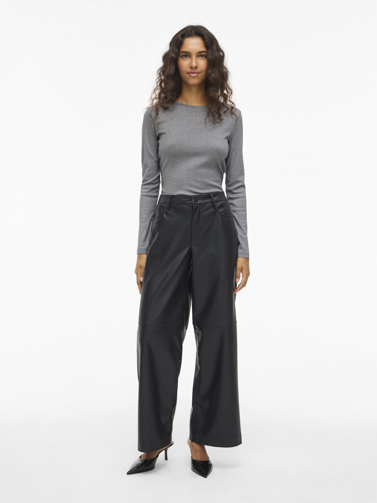 Vila | Trui Catrea medium grey/silver