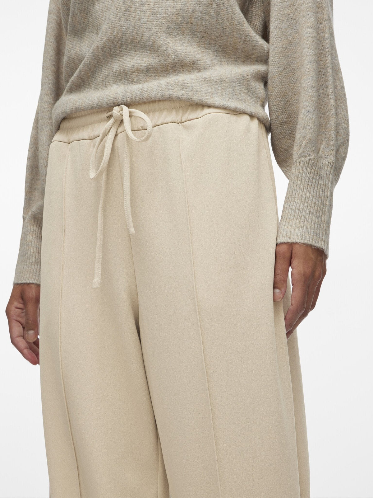 Vila | Broek Clua wide feather gray NOOS