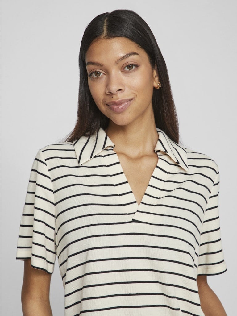 Vila | Top Alo birck/black