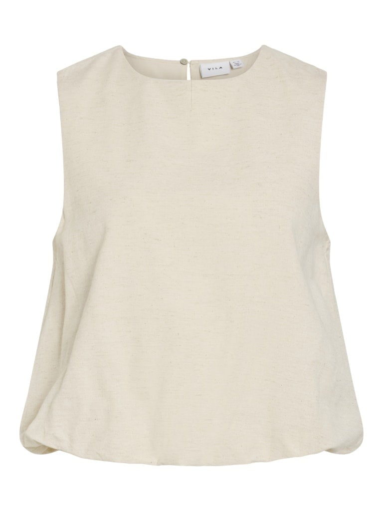 Vila | Top Prisilla naturel