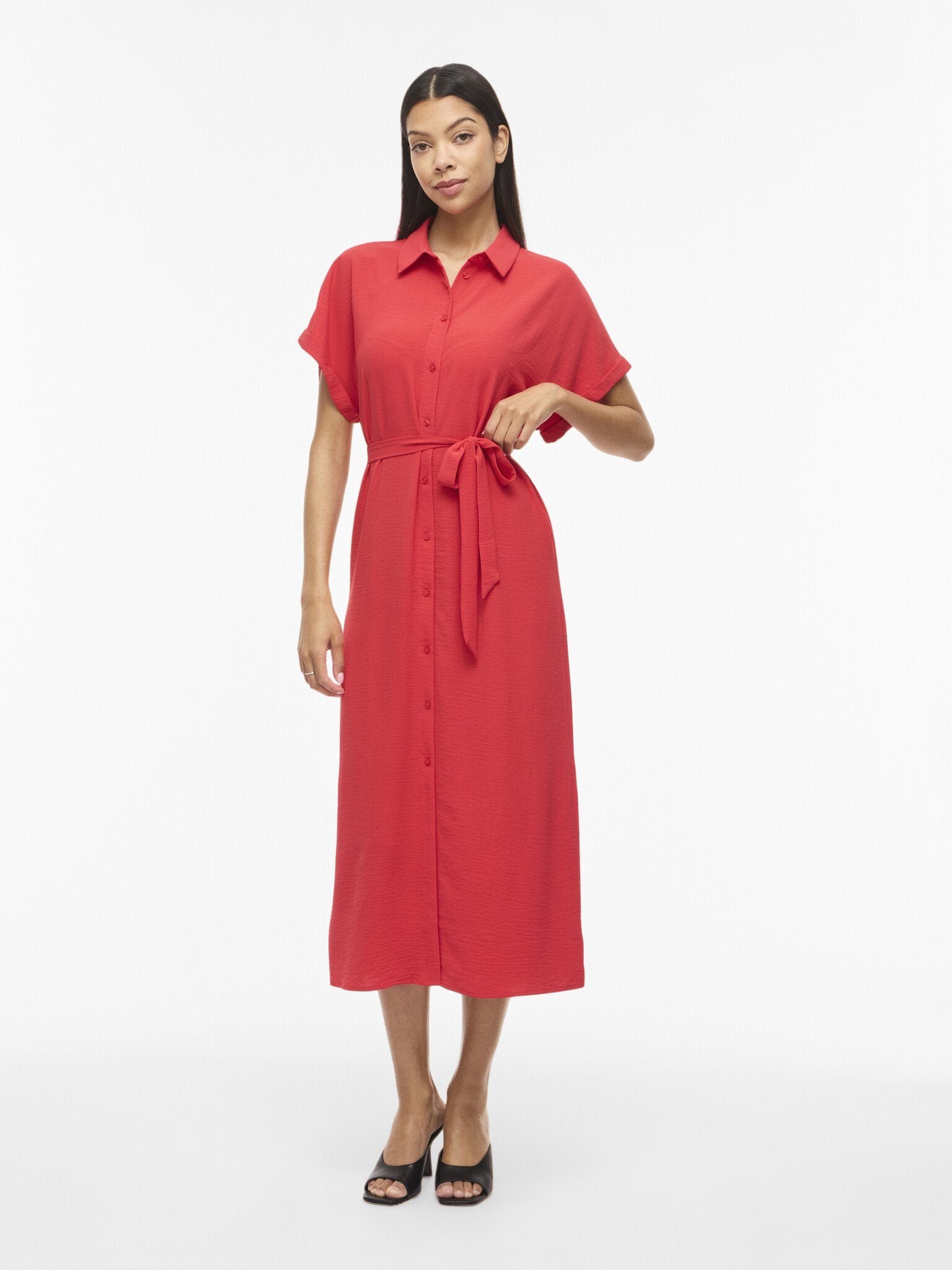 Vila | Jurk Jaylo hibiscus