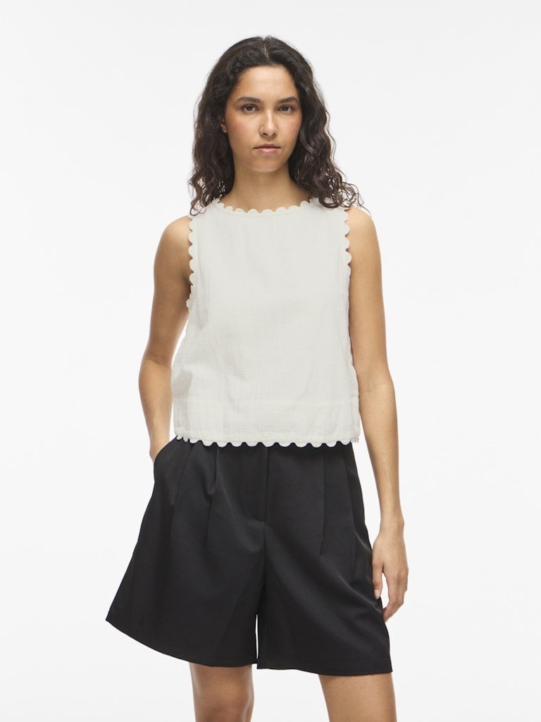 Vila | Top Mindy snow white
