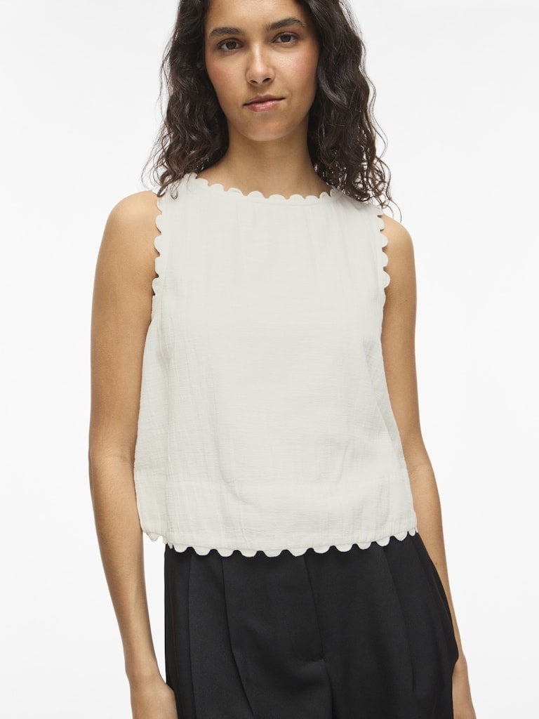 Vila | Top Mindy snow white