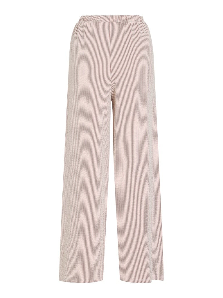 Vila | Broek wide Striplo holly berry