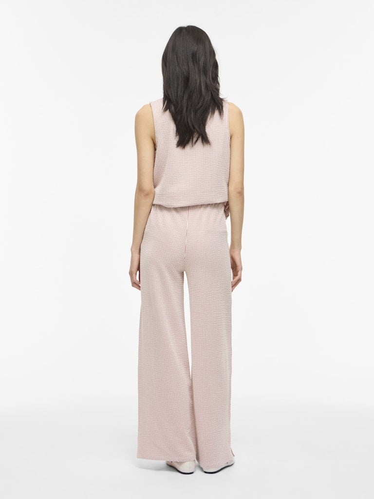 Vila | Broek wide Striplo holly berry