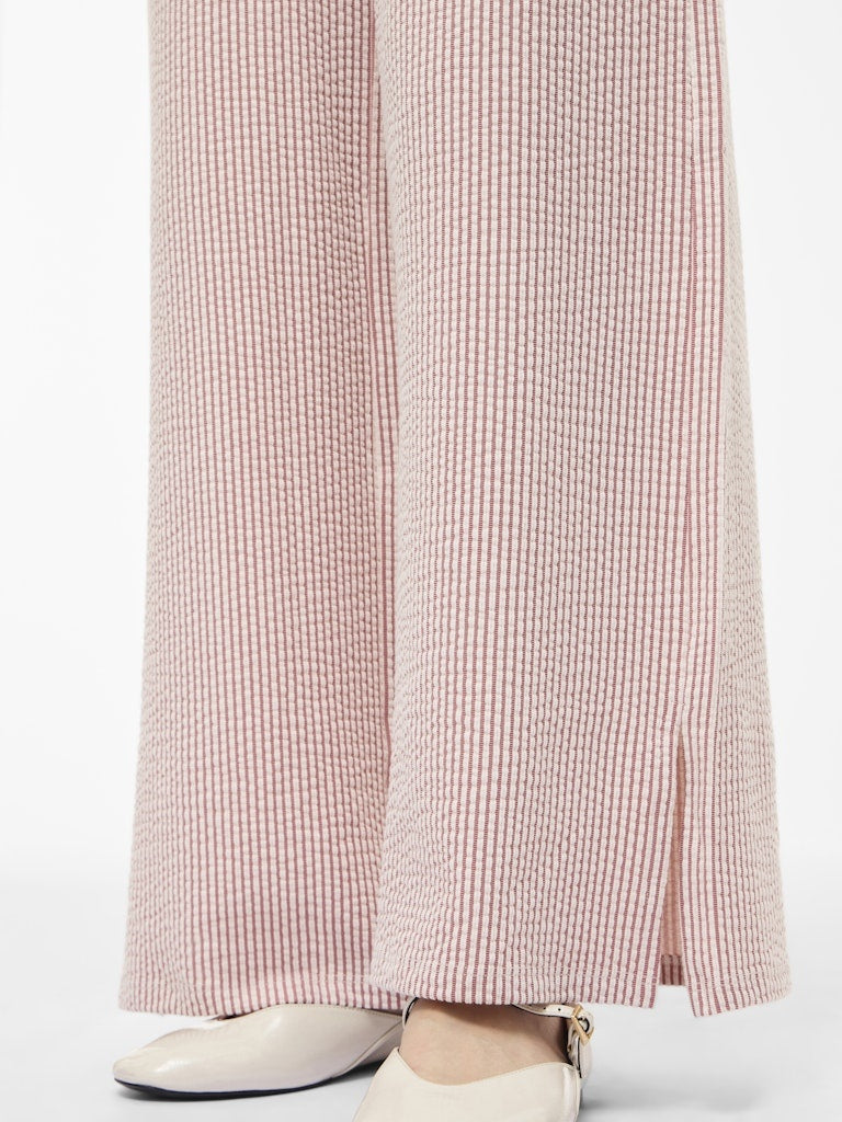Vila | Broek wide Striplo holly berry