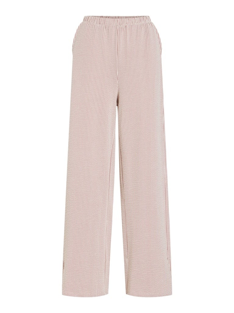 Vila | Broek wide Striplo holly berry