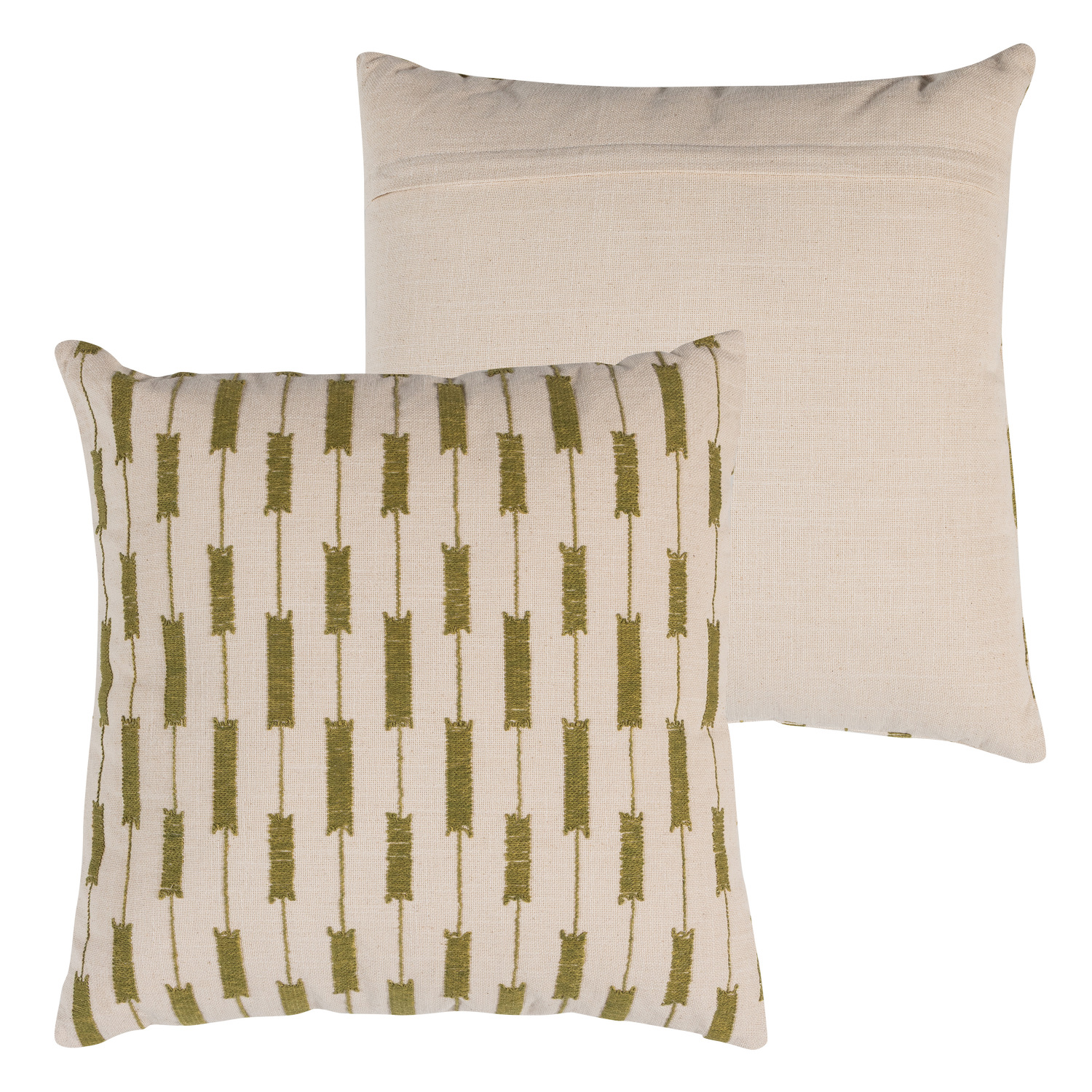 Woood | Kussen Vola streep green/orange