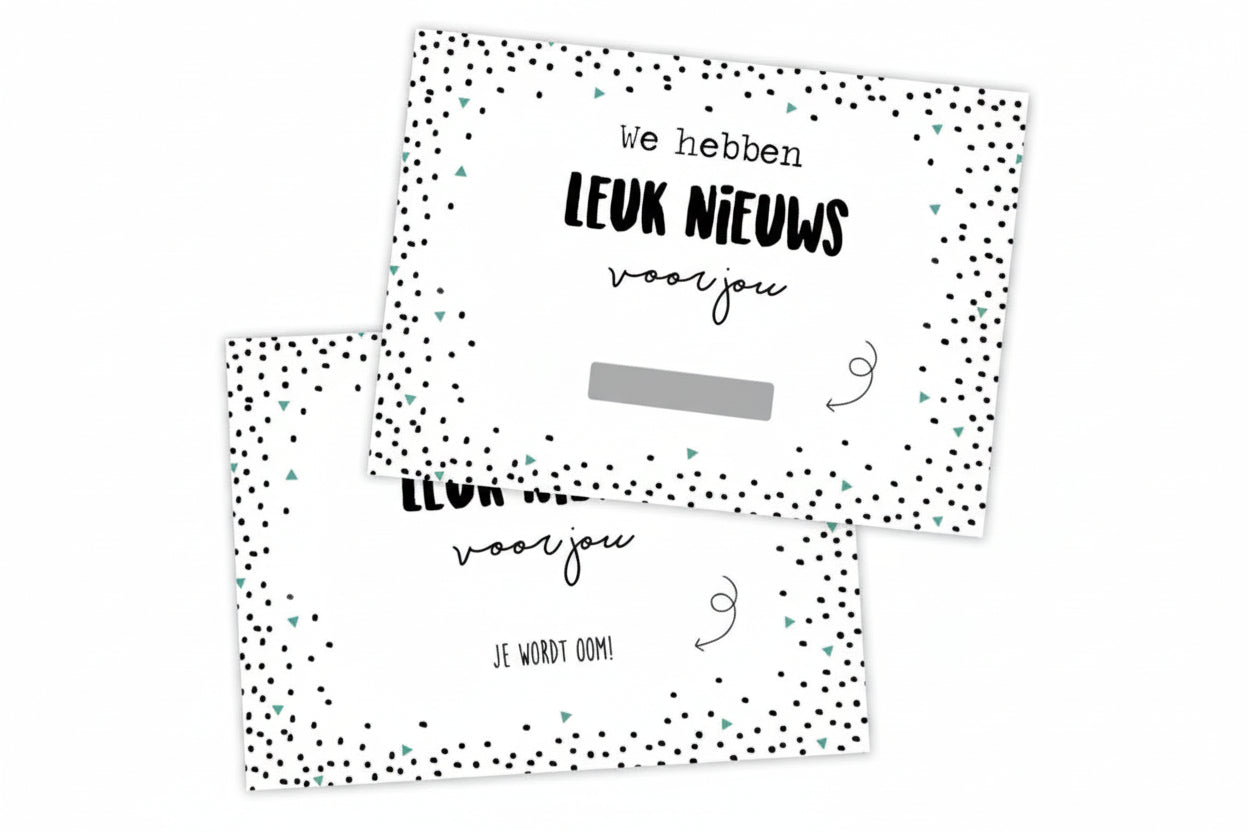 Hippekaartjes | Kraskaart Je wordt oom