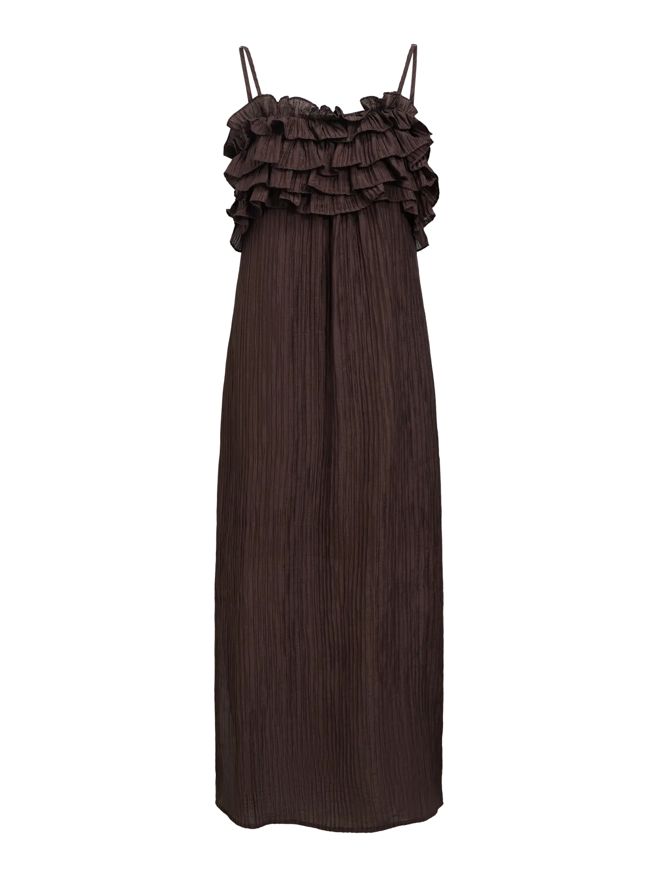 Object | Lange jurk Lyne seal brown