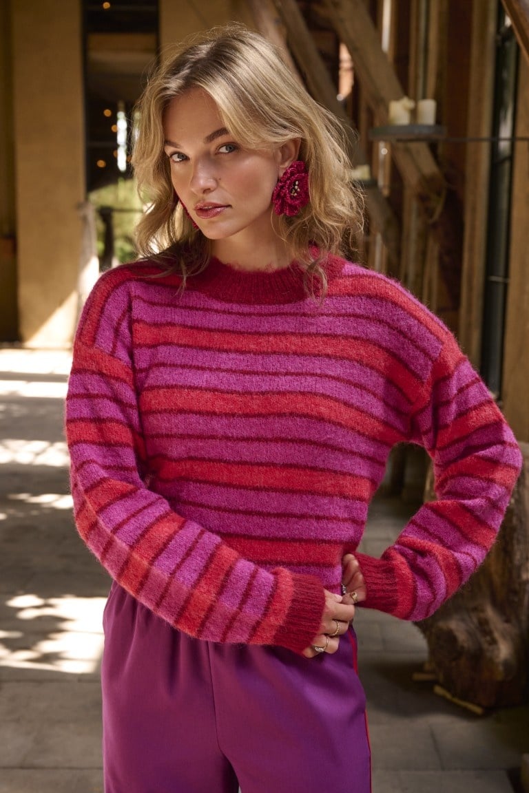 Ydence | Broek Zizi fuchsia purple/red