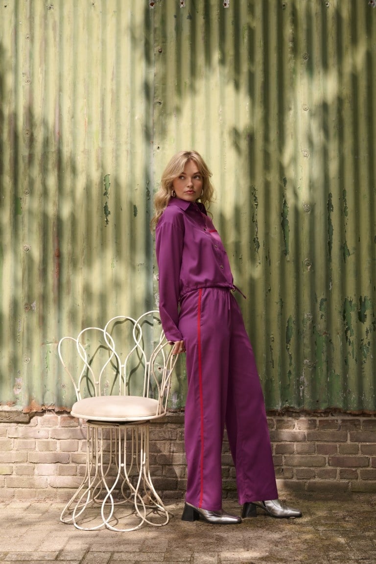Ydence | Broek Zizi fuchsia purple/red