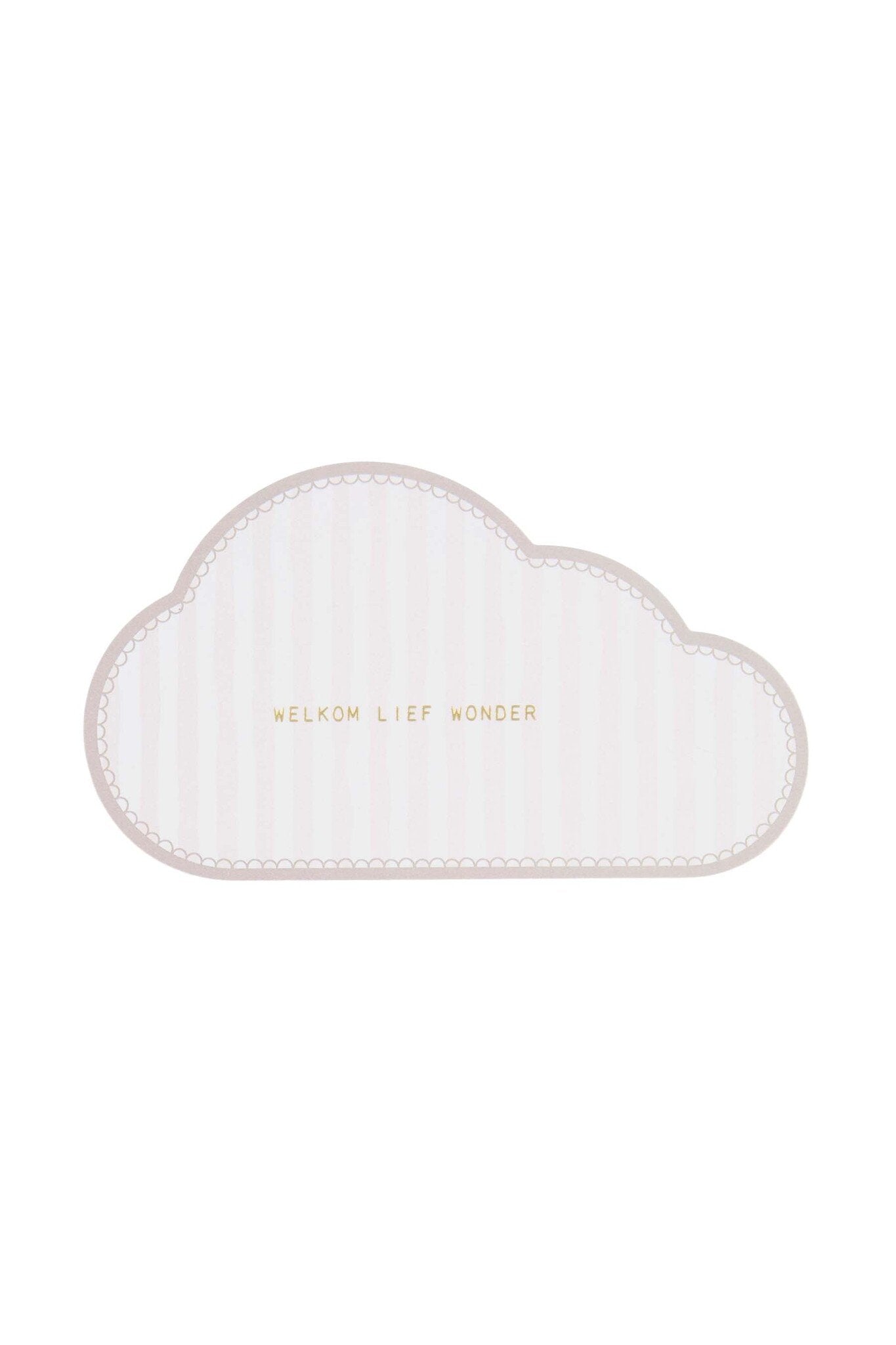 Zusss | Ansichtkaart wolk welkom zand