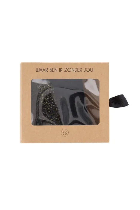 Zusss | Doosje met 2 paar sokken zand en zwart