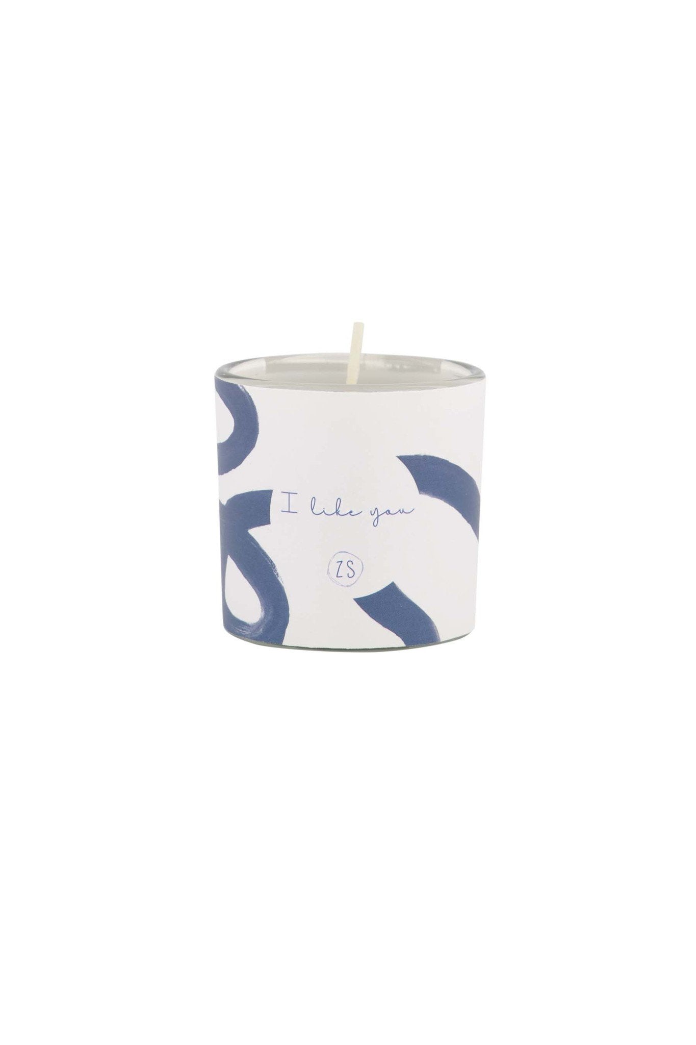 Zusss | Geurkaars in wikkel bamboe i like you off white
