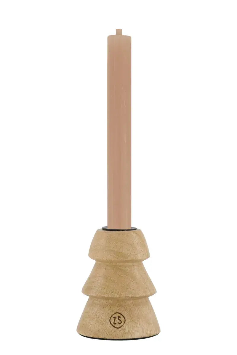 Zusss | Kandelaar hout kerstboom S naturel