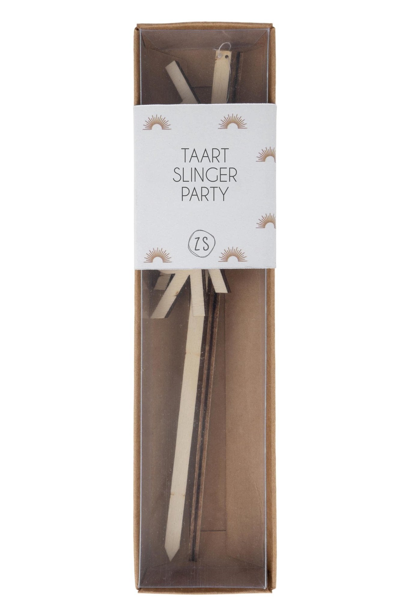 Zusss | Houten taartslinger party 18cm