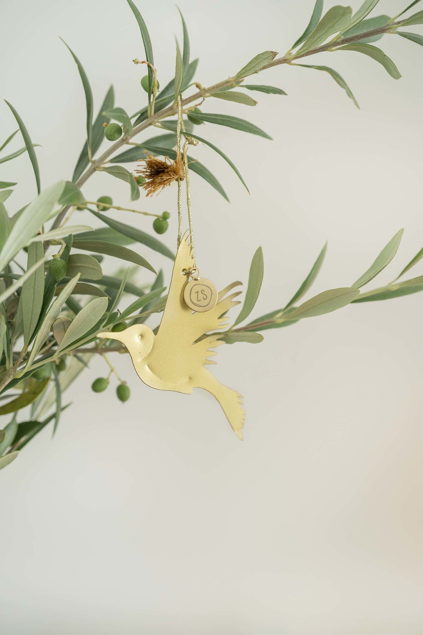 Zusss | Metalen hanger vogel goud
