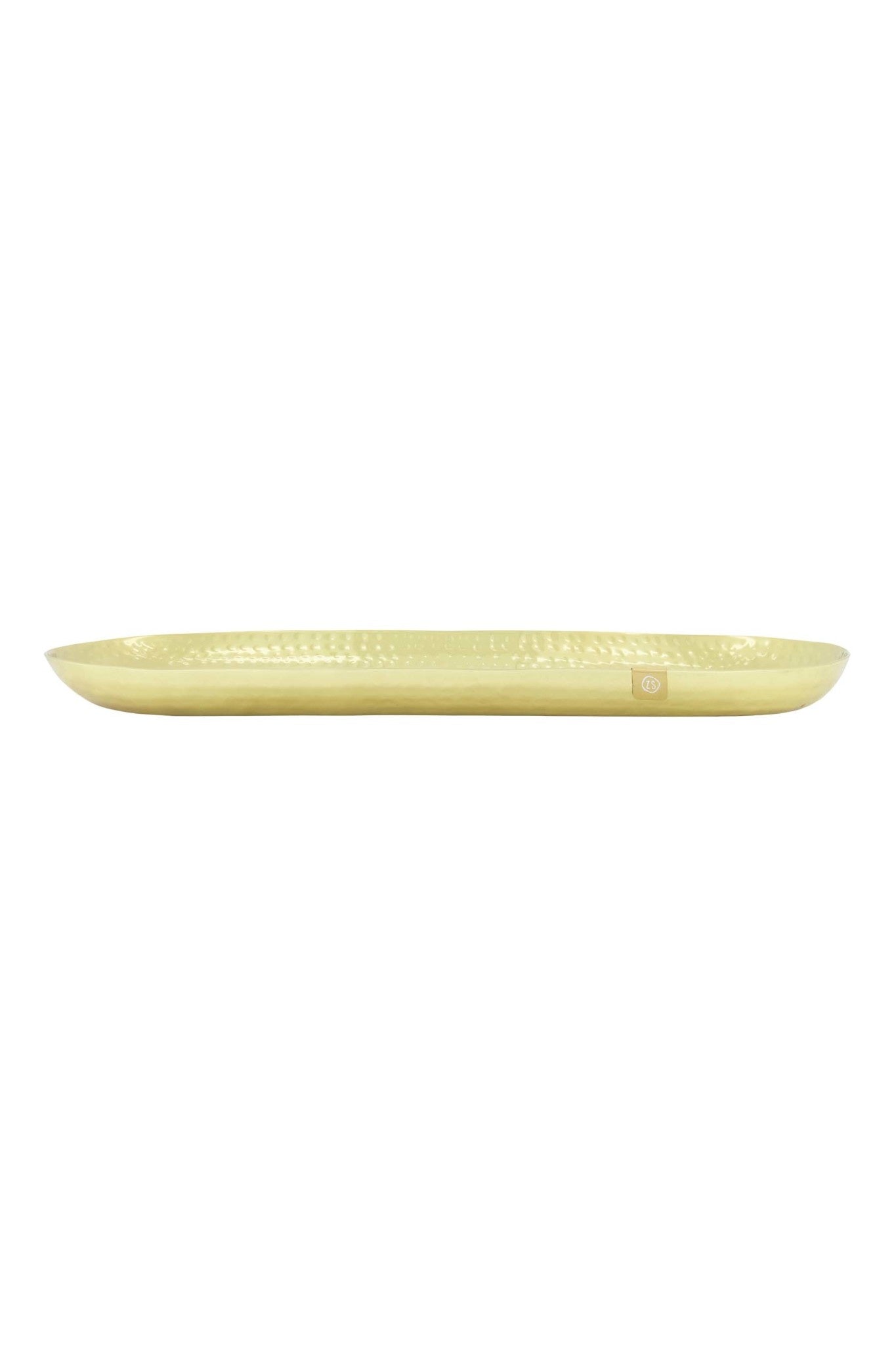Zusss | Ovalen stylingbord metaal 50x20cm goud