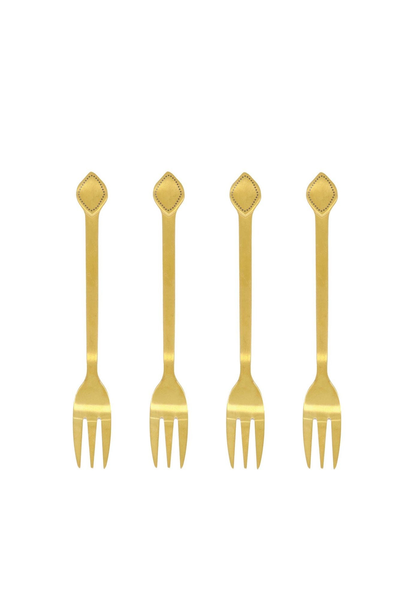 Zusss | Set van 4 vorkjes goud