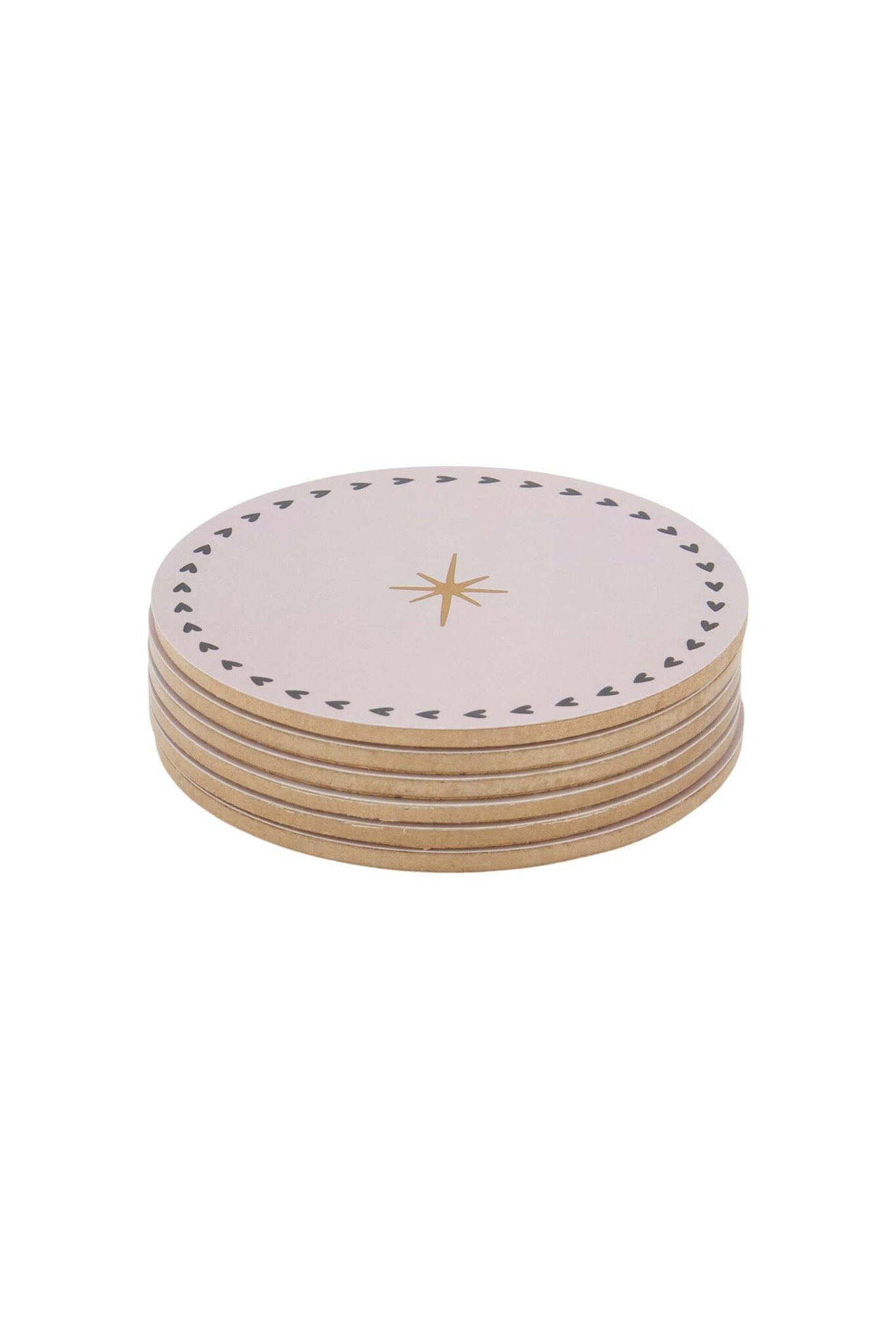 Zusss | Onderzetters Kerst rond zand set van 6