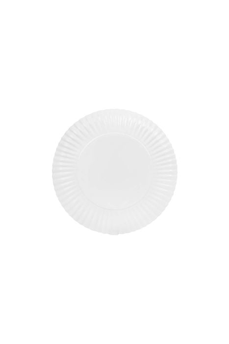 Zusss | Stylingbord met ribbels 30cm metaal wit