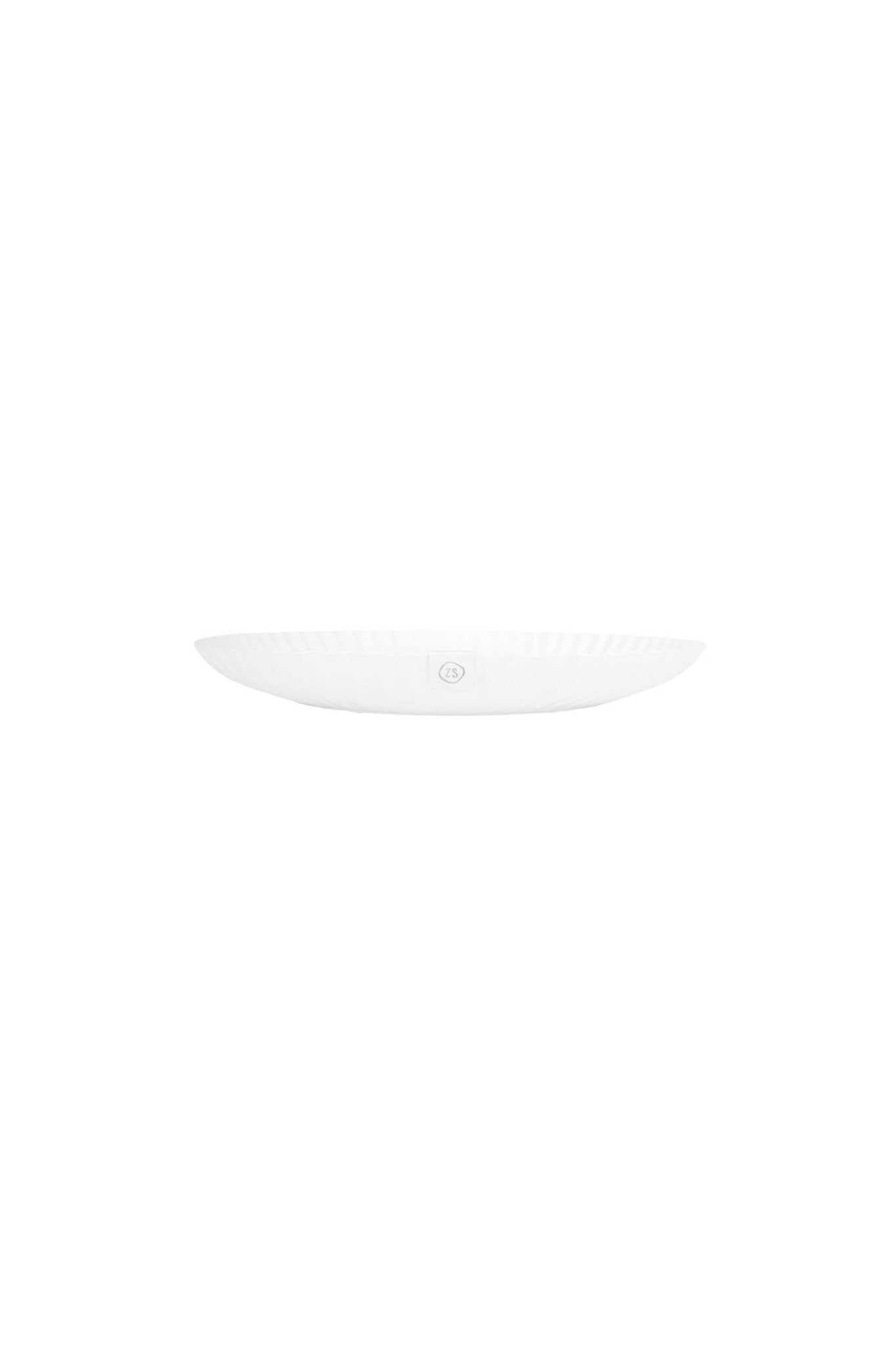 Zusss | Stylingbord met ribbels 30cm metaal wit