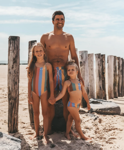 Salted Stories | Zwembroek man multi stripe